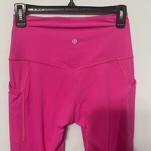Lululemon Align High Rise Pant with Pockets 25" Leggings Sonic Pink 8